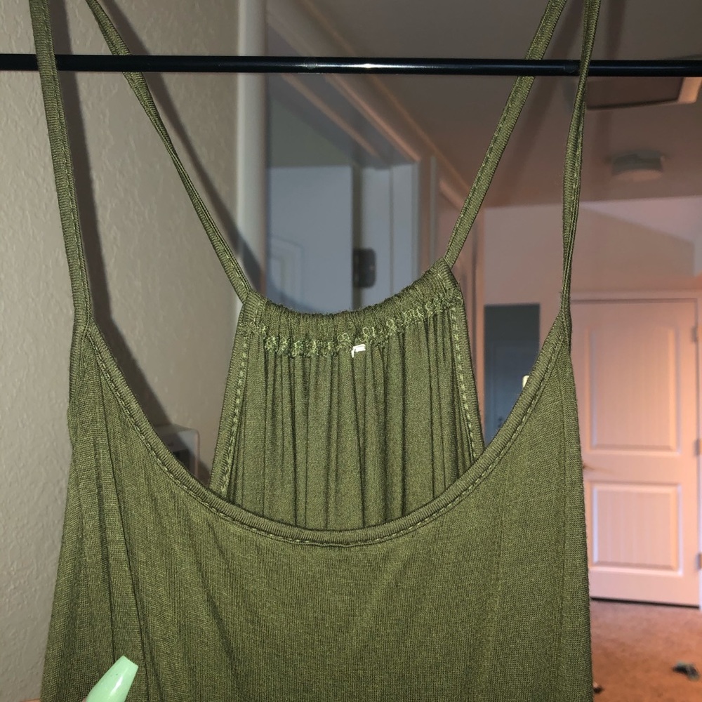 Long thin strap dress